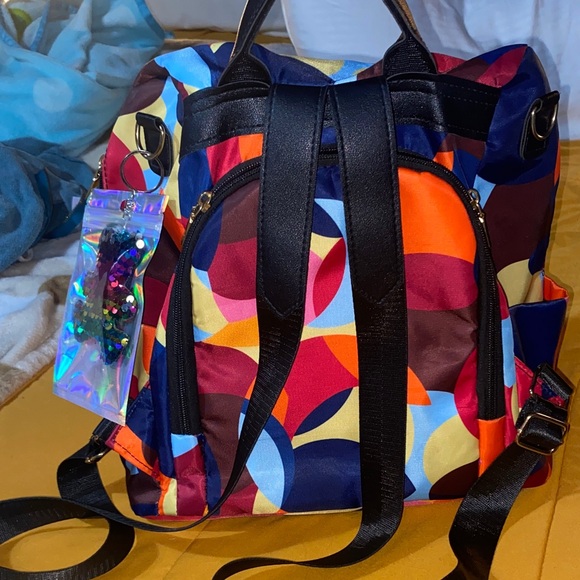 Poaba Colorful Patterned backpack - Picture 3 of 13